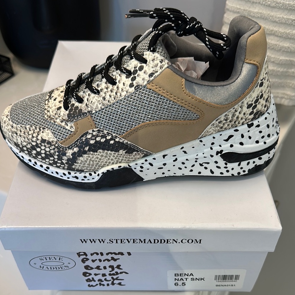 Steve Madden Animal Print Sneakers